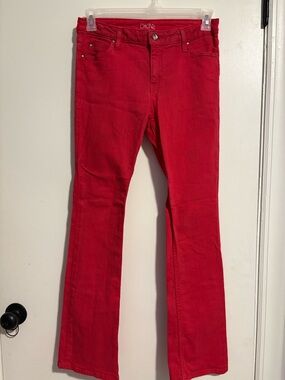 EUC Cache Red Bootcut Jeans - Size 8